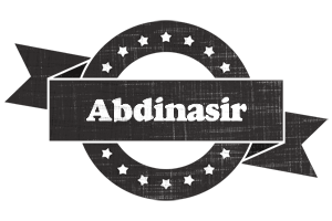 Abdinasir grunge logo