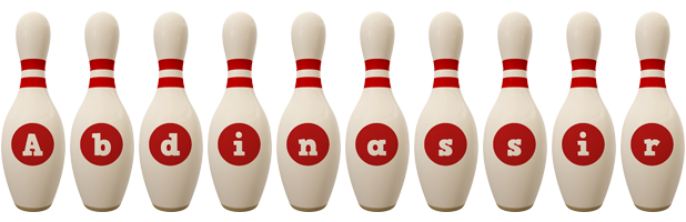 Abdinassir bowling-pin logo