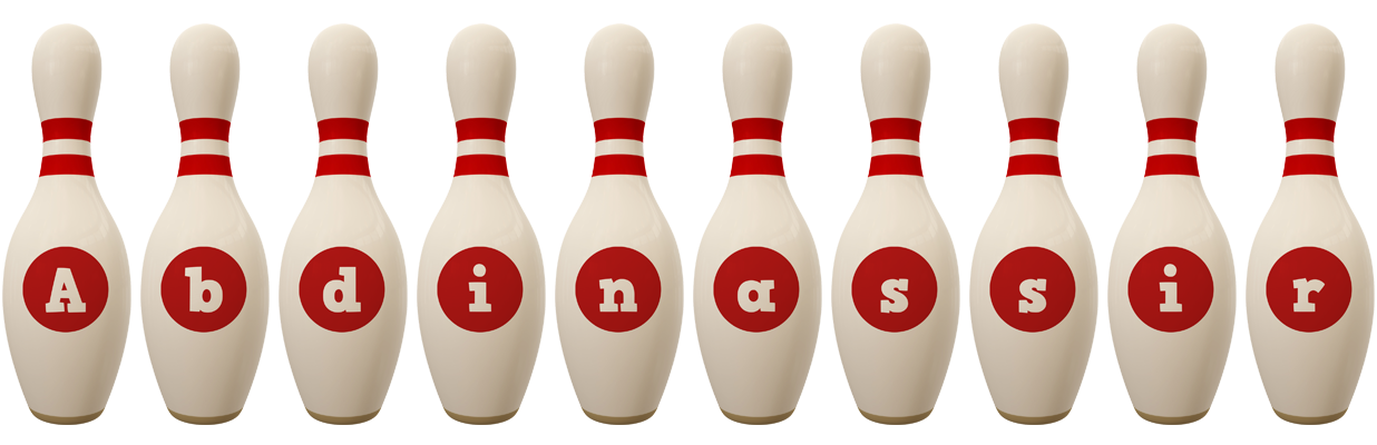 Abdinassir bowling-pin logo