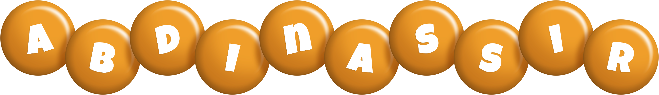 Abdinassir candy-orange logo