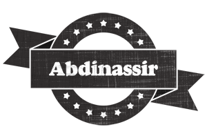 Abdinassir grunge logo