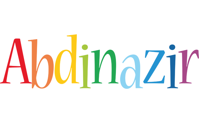 Abdinazir birthday logo