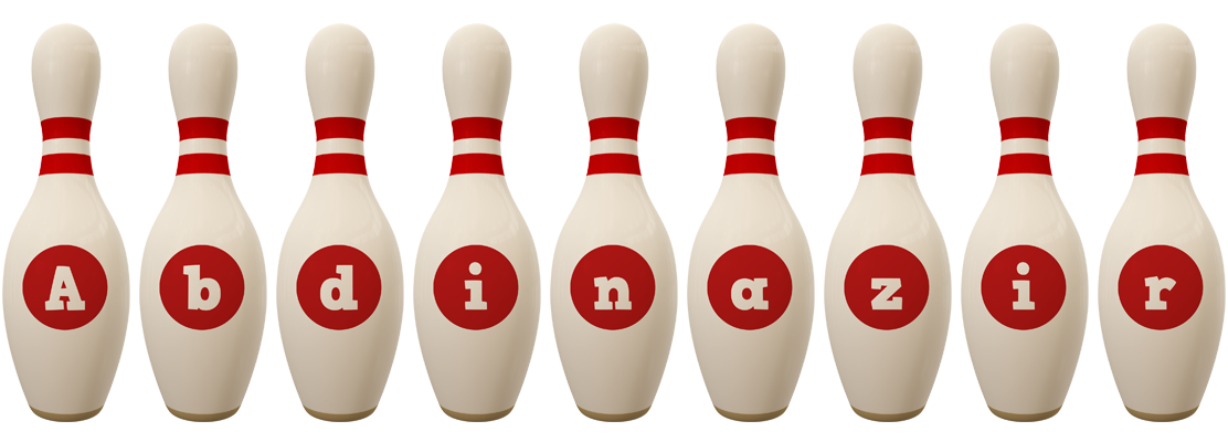 Abdinazir bowling-pin logo