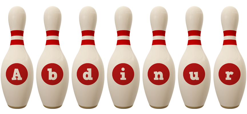 Abdinur bowling-pin logo