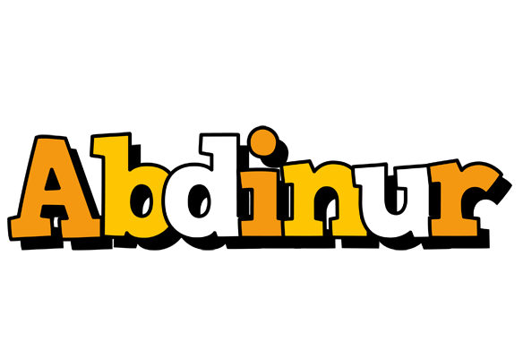 Abdinur cartoon logo