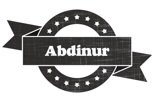 Abdinur grunge logo