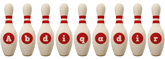 Abdiqadir bowling-pin logo