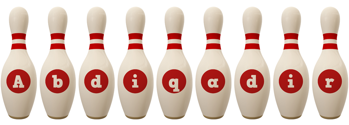 Abdiqadir bowling-pin logo