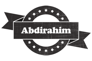 Abdirahim grunge logo