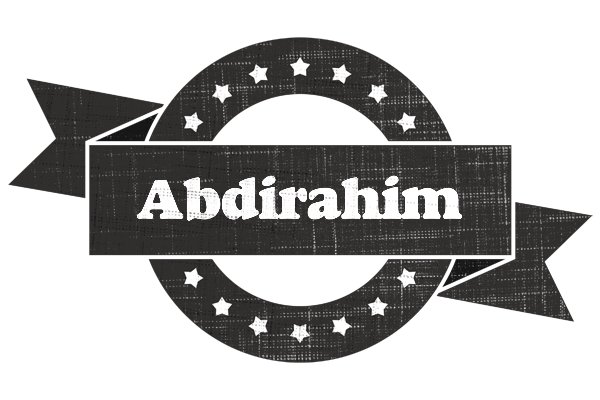 Abdirahim grunge logo