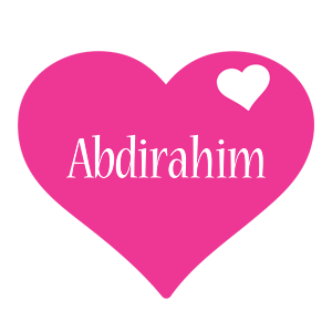 Abdirahim love-heart logo