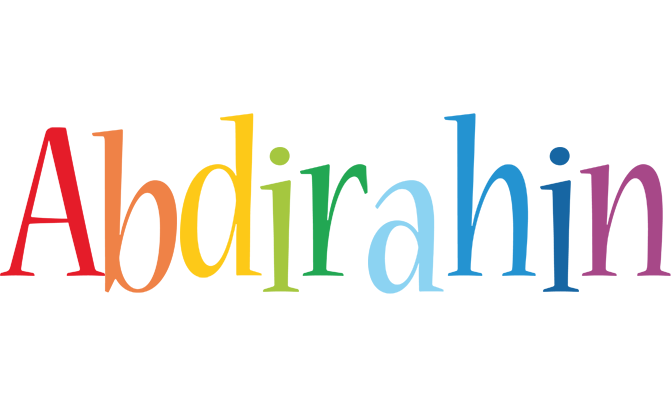 Abdirahin birthday logo