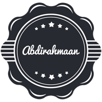 Abdirahmaan badge logo