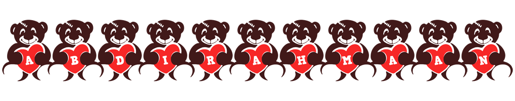 Abdirahmaan bear logo