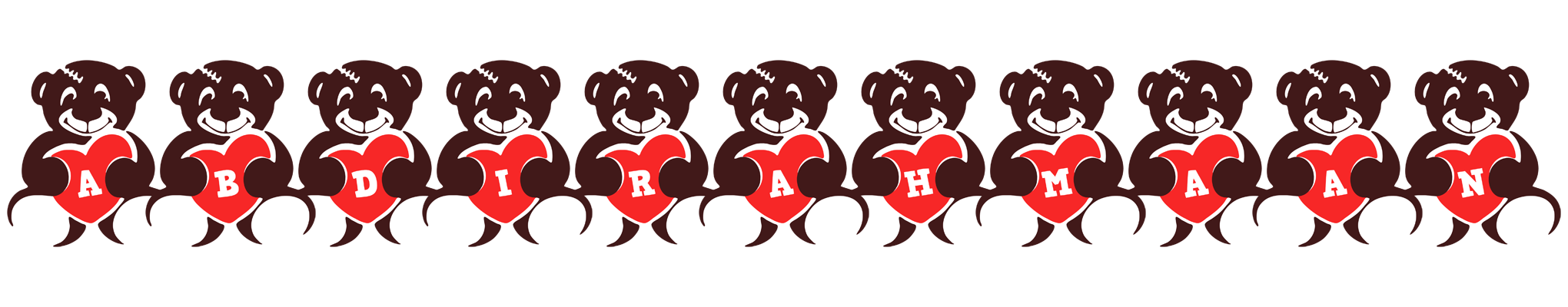 Abdirahmaan bear logo