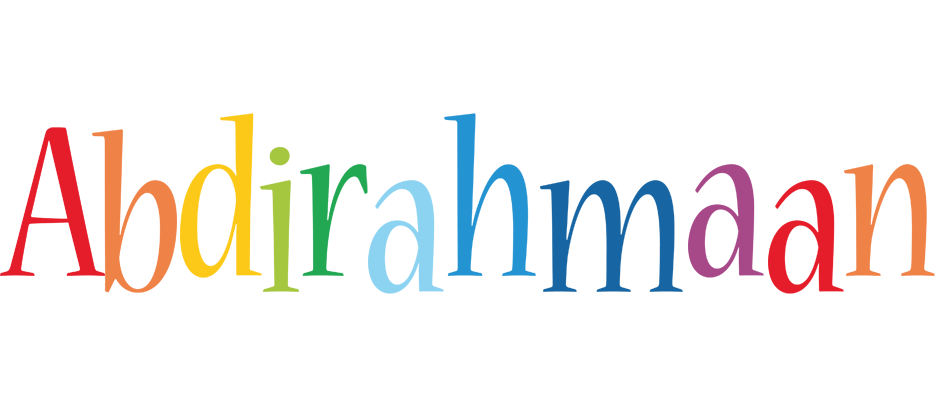 Abdirahmaan birthday logo