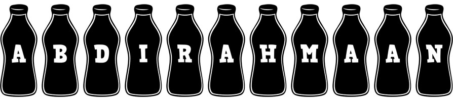 Abdirahmaan bottle logo