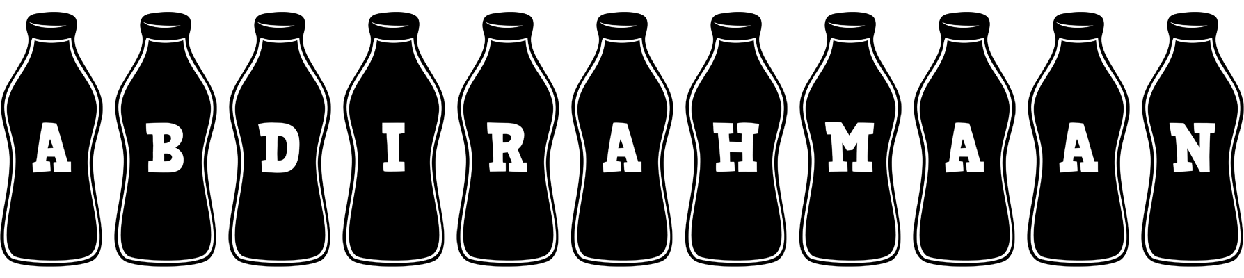 Abdirahmaan bottle logo