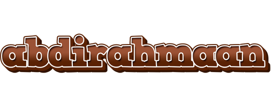 Abdirahmaan brownie logo