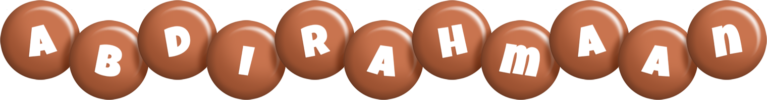 Abdirahmaan candy-brown logo
