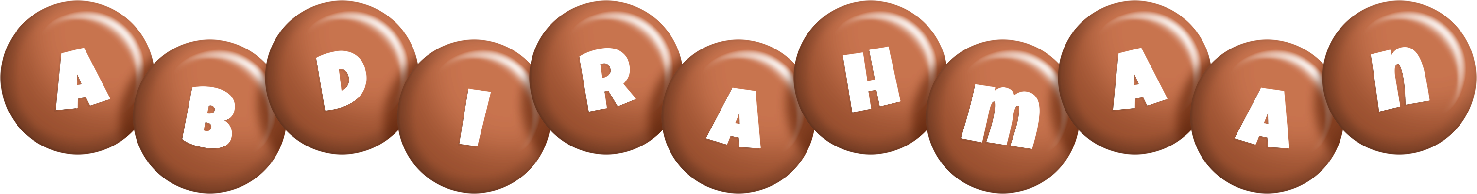 Abdirahmaan candy-brown logo
