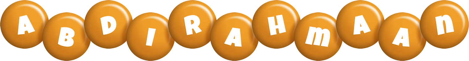 Abdirahmaan candy-orange logo