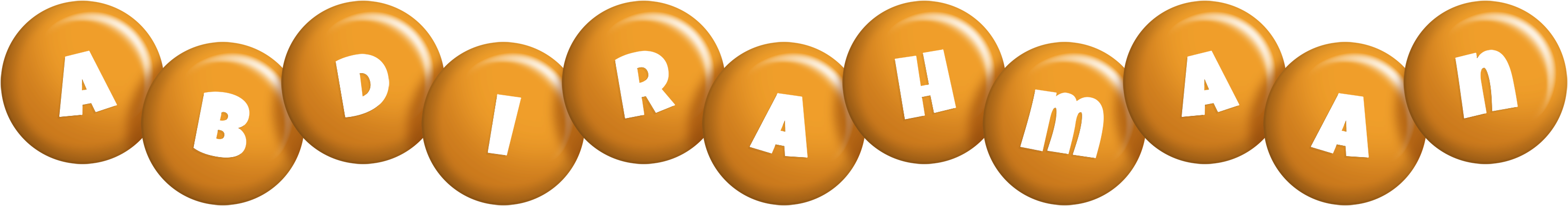Abdirahmaan candy-orange logo