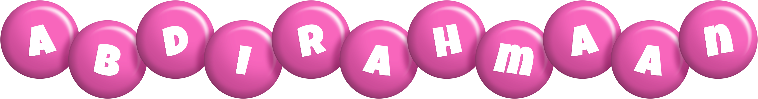Abdirahmaan candy-pink logo