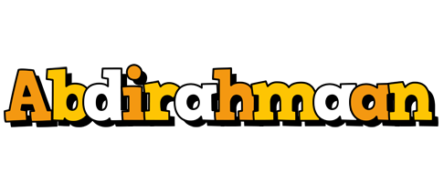 Abdirahmaan cartoon logo