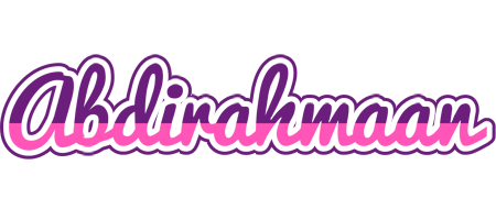 Abdirahmaan cheerful logo