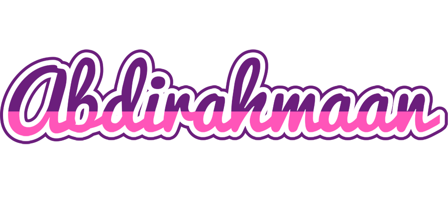 Abdirahmaan cheerful logo