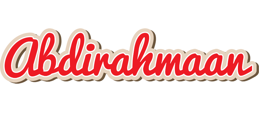Abdirahmaan chocolate logo