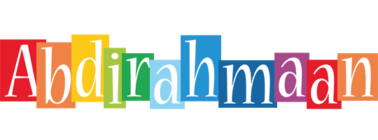 Abdirahmaan colors logo
