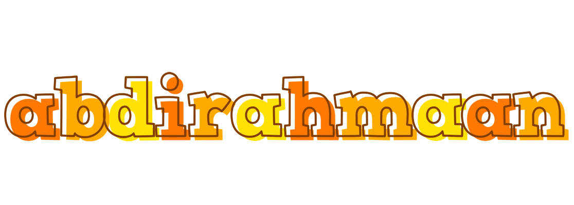 Abdirahmaan desert logo