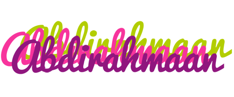 Abdirahmaan flowers logo