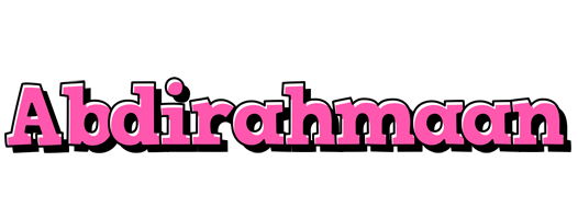 Abdirahmaan girlish logo