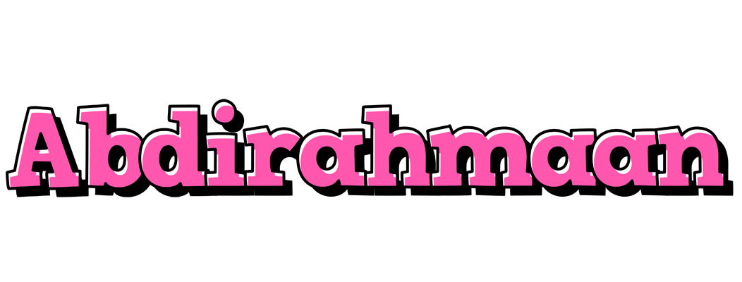 Abdirahmaan girlish logo