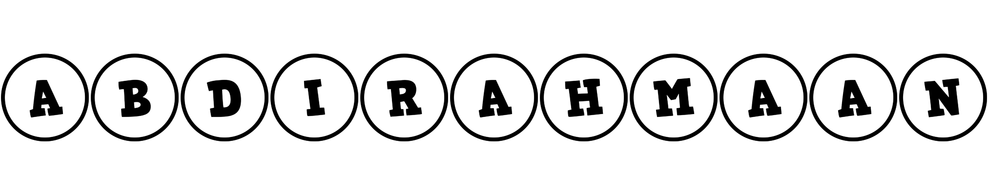 Abdirahmaan handy logo