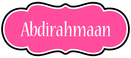 Abdirahmaan invitation logo