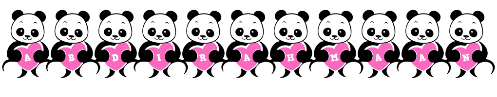 Abdirahmaan love-panda logo