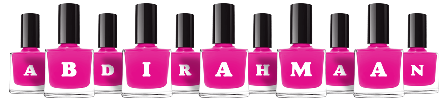 Abdirahmaan nails logo