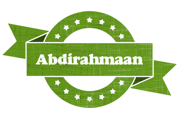 Abdirahmaan natural logo