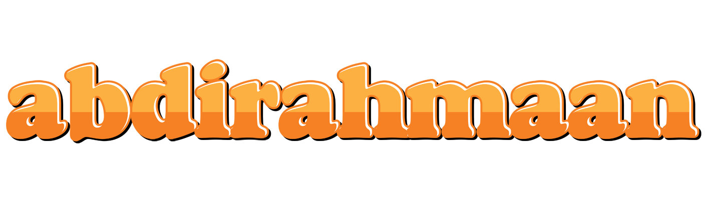 Abdirahmaan orange logo