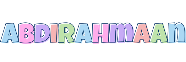 Abdirahmaan pastel logo