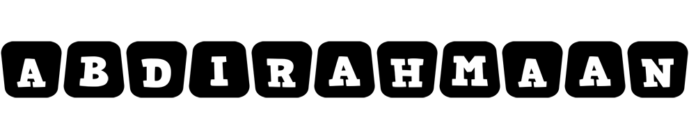 Abdirahmaan racing logo
