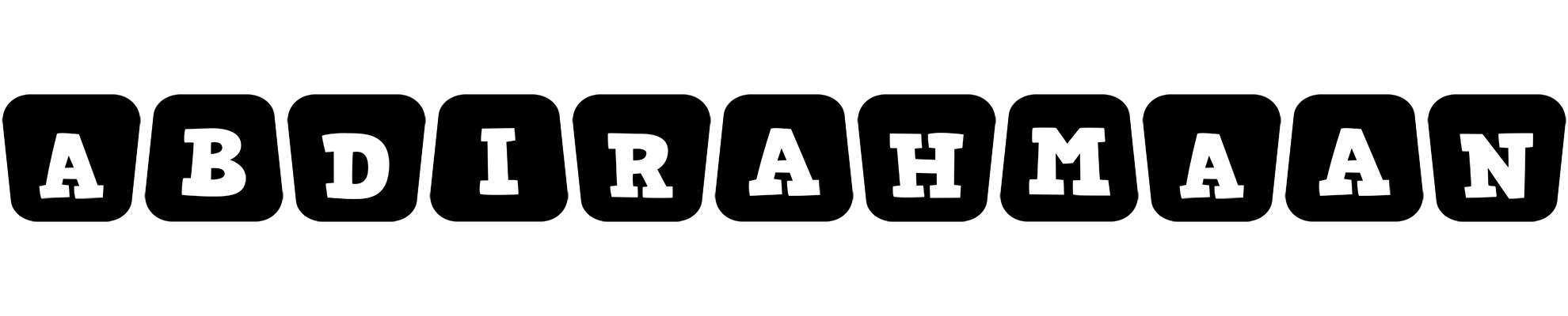 Abdirahmaan racing logo