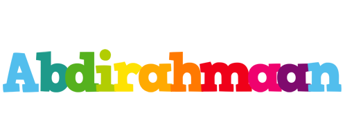 Abdirahmaan rainbows logo