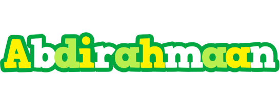 Abdirahmaan soccer logo