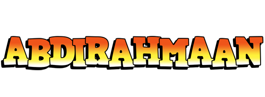Abdirahmaan sunset logo