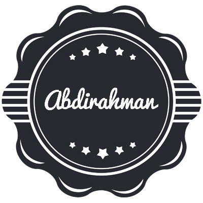 Abdirahman badge logo